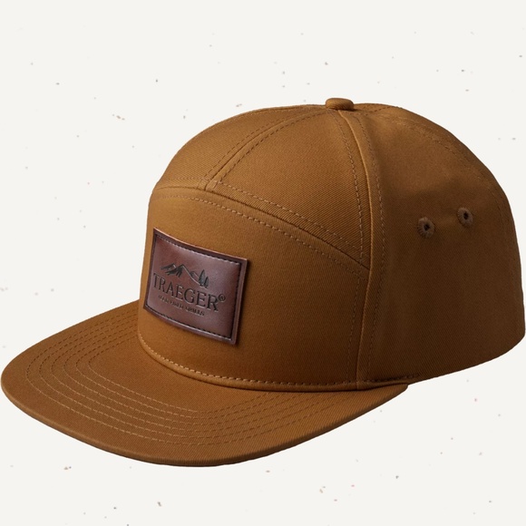 Traeger Other - NWT Traeger Classic Leather Patch 7-Panel Hat